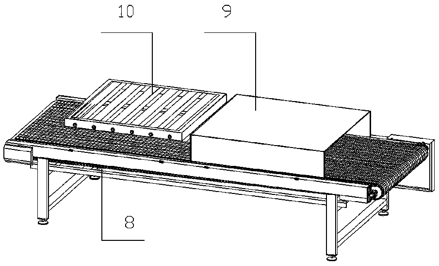 Drying tunnel used for heating and dehumidifying water paint