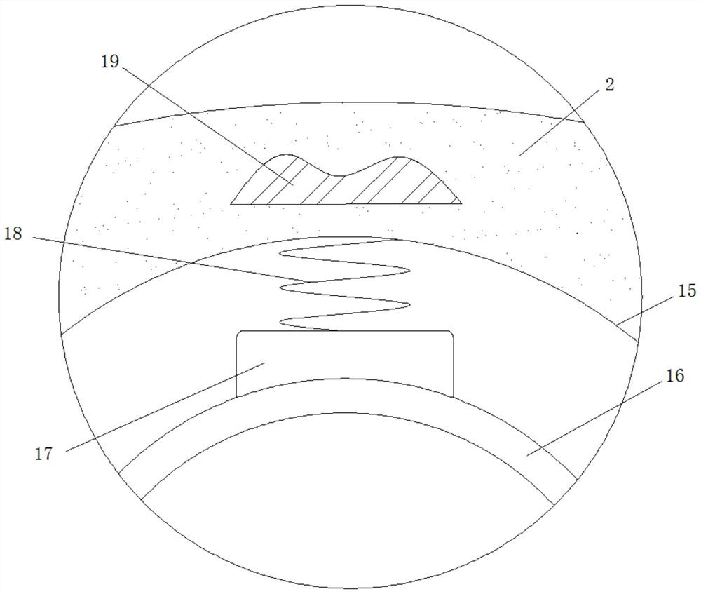 An auto parts grinding device capable of automatic cleaning and clamping