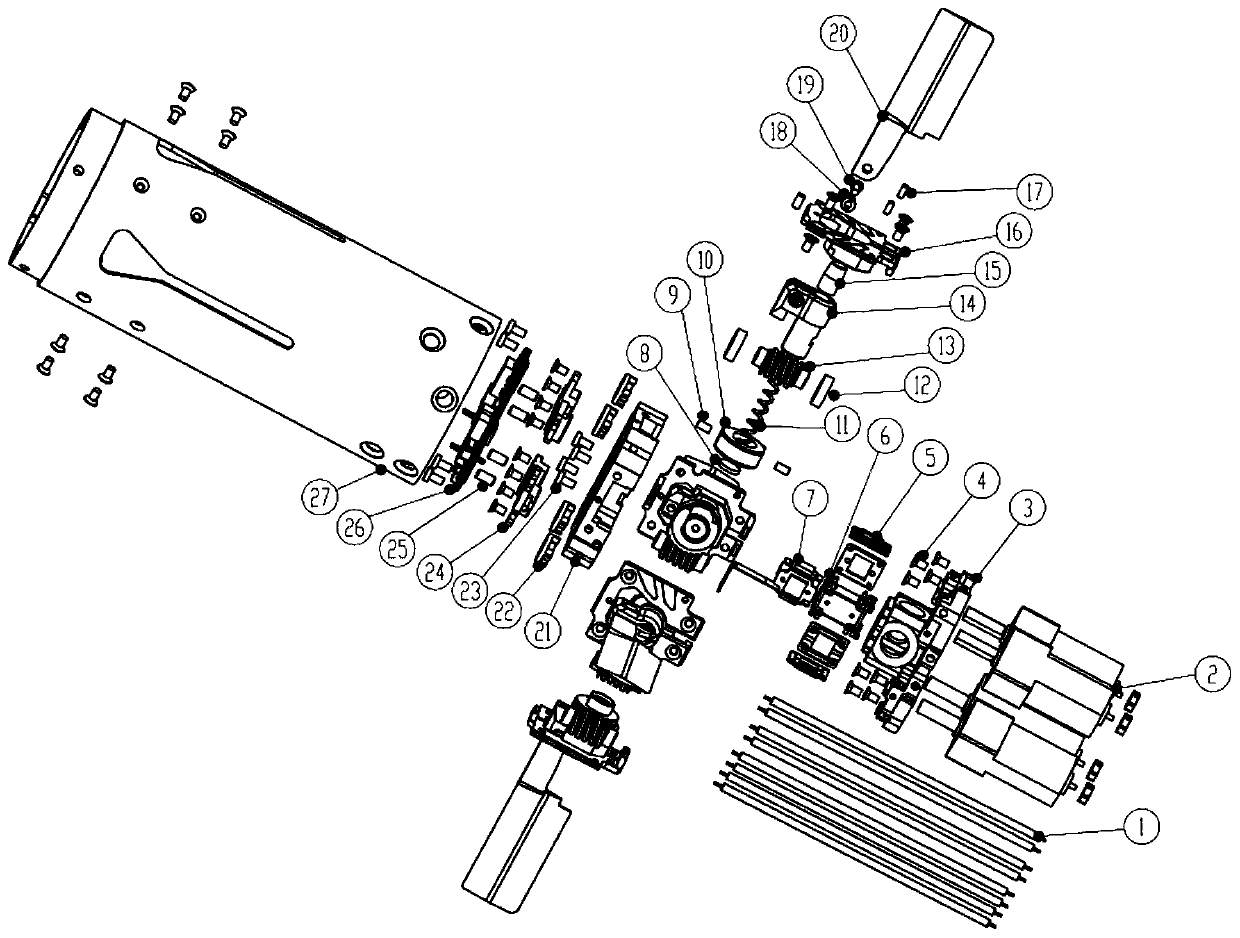 Miniature servo for detecting angle by utilizing magnetic sensor and detection method of miniature servo