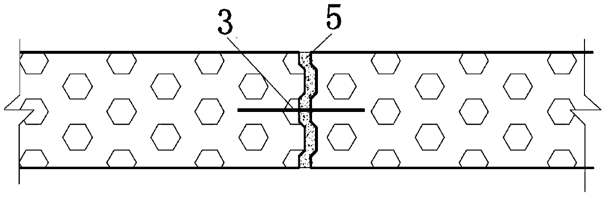 Fabricated light-weight interior partition wall joint structure and construction method thereof