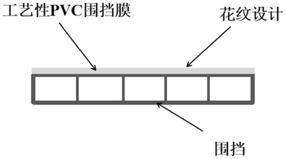 Technological PVC enclosure film and method prepared by using construction waste PVC