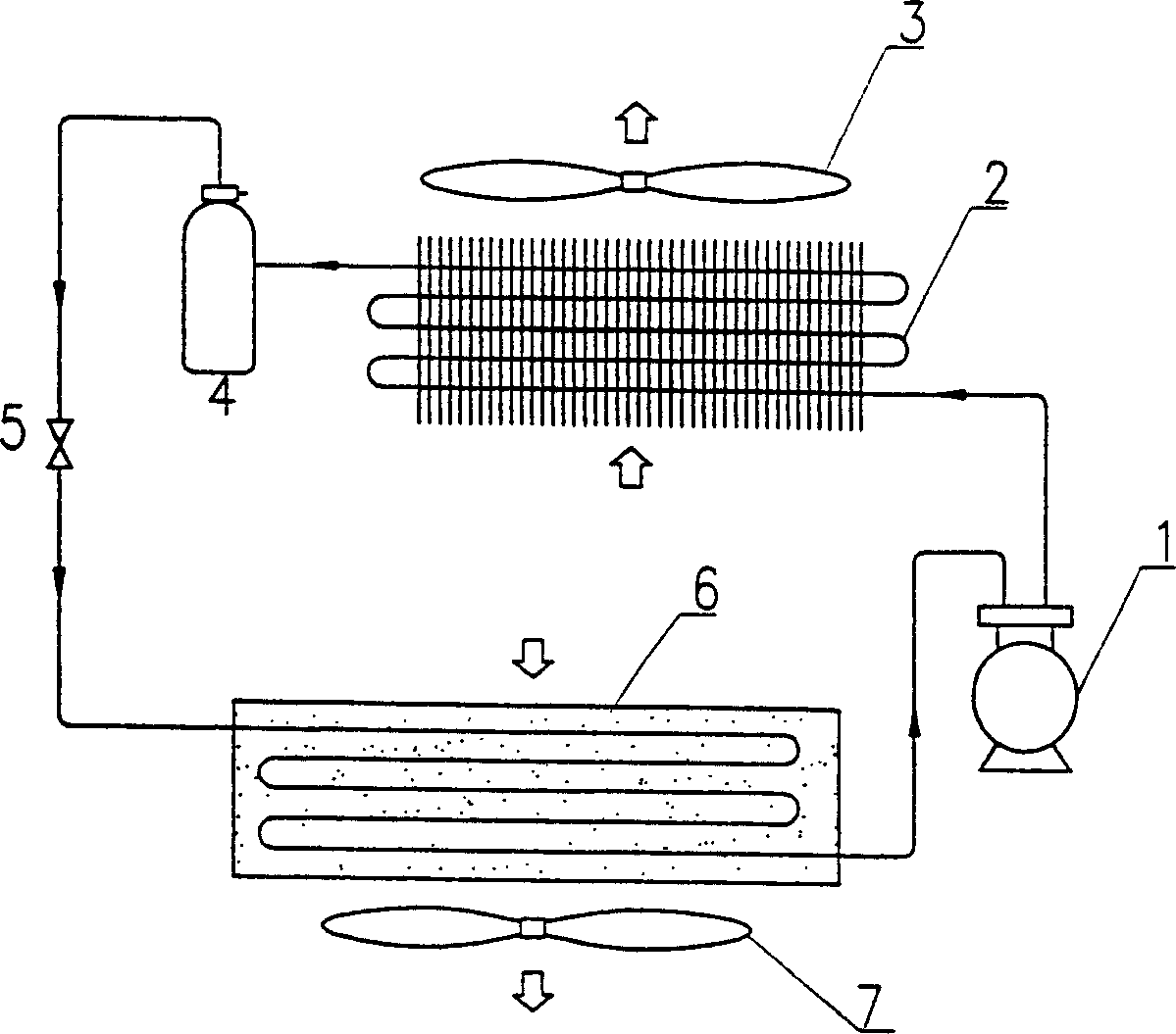 Cold storage household air conditioner