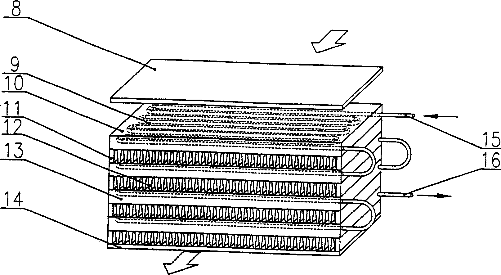 Cold storage household air conditioner