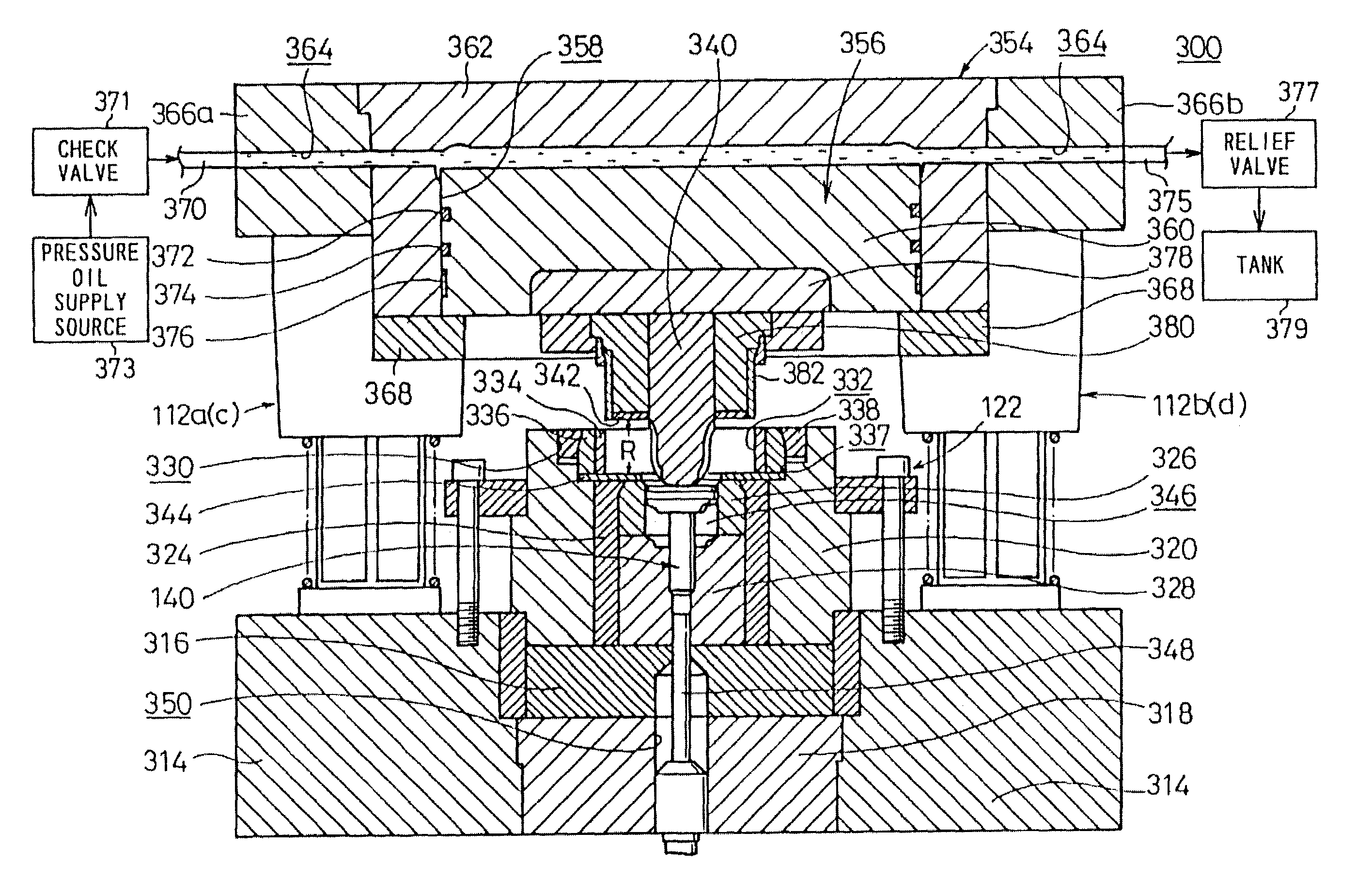 Forging die apparatus