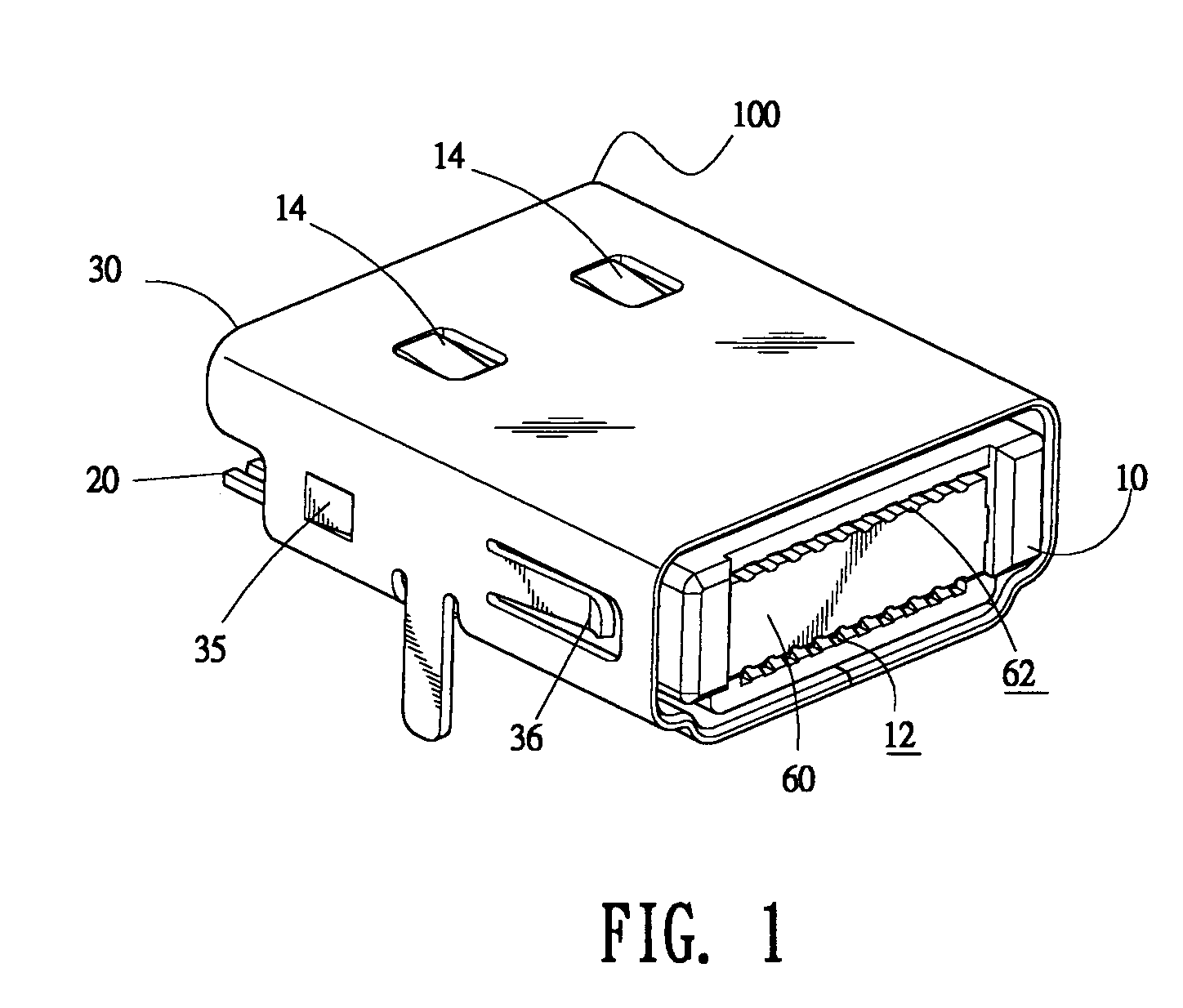 Dustproof receptacle connector