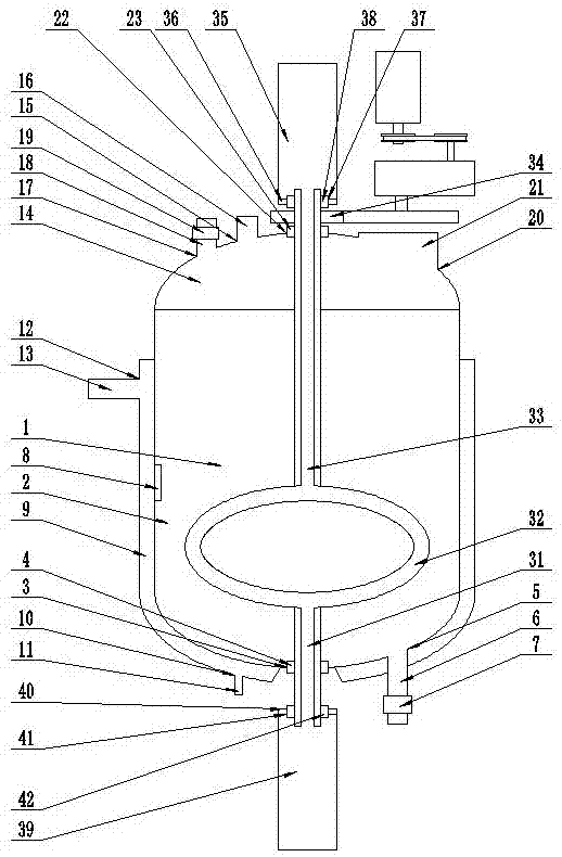 Novel heating and stirring reaction kettle device for chemical industry production