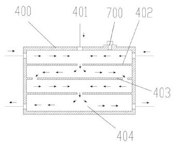 Brake pipeline of a wheel loader with radiator