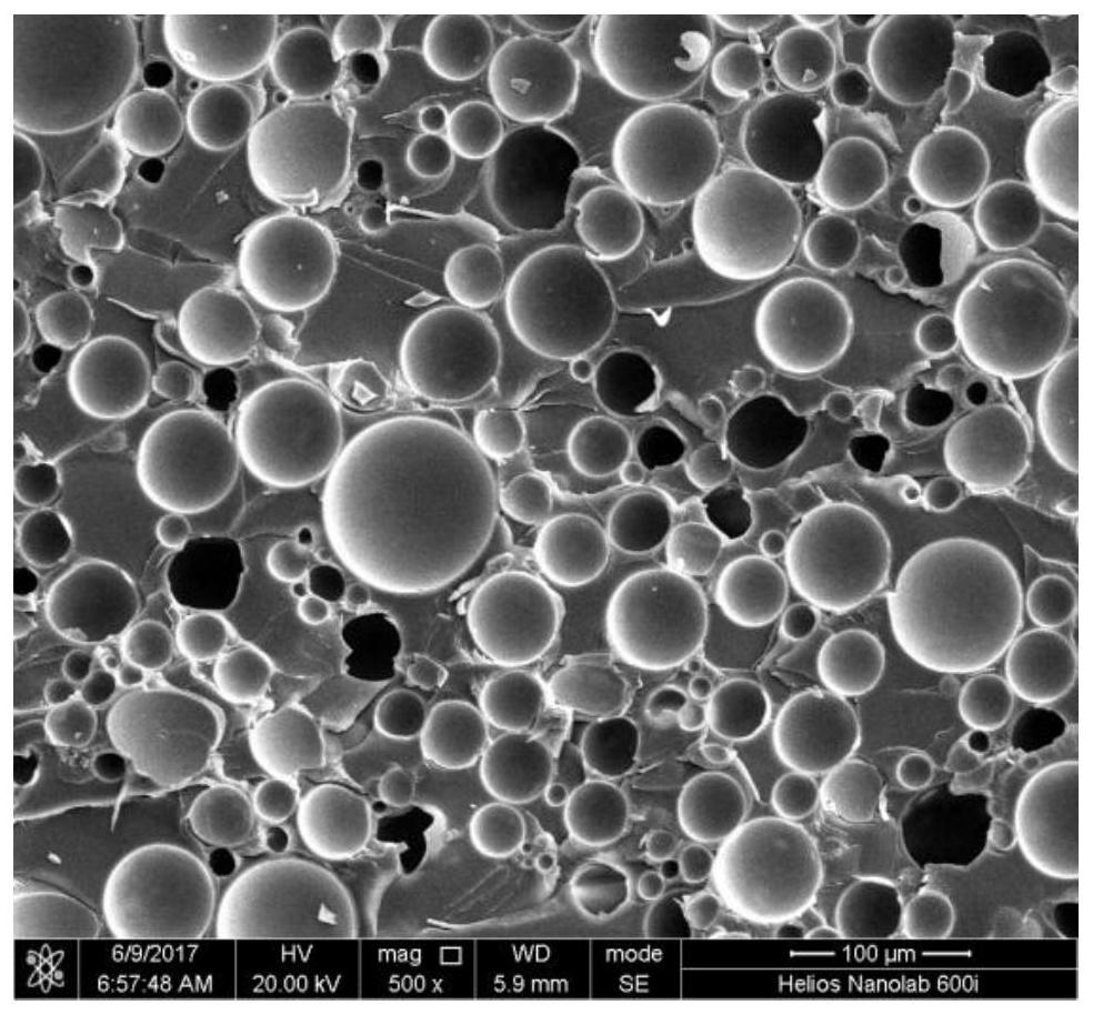 A kind of preparation method of ultra-low dielectric constant glass microsphere/resin composite material