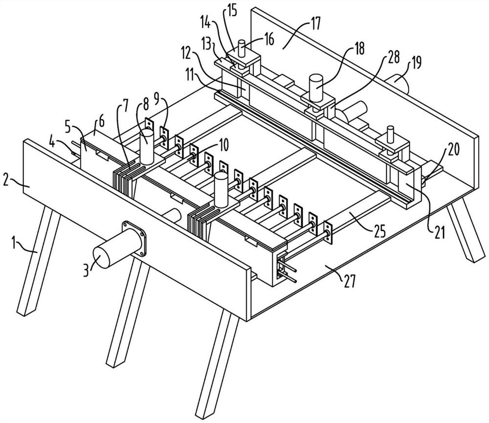 Bending and prefabricating machining device for automobile plate parts