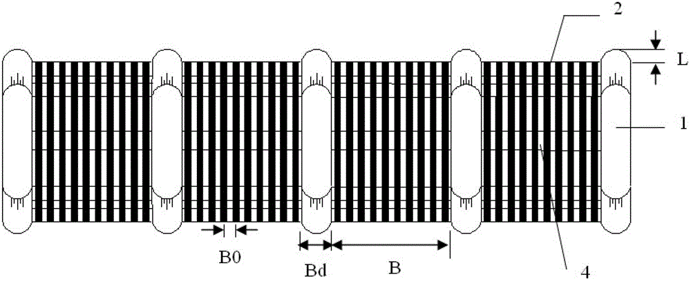 Energy dissipation type debris flow check dam combined draining and guiding and blocking