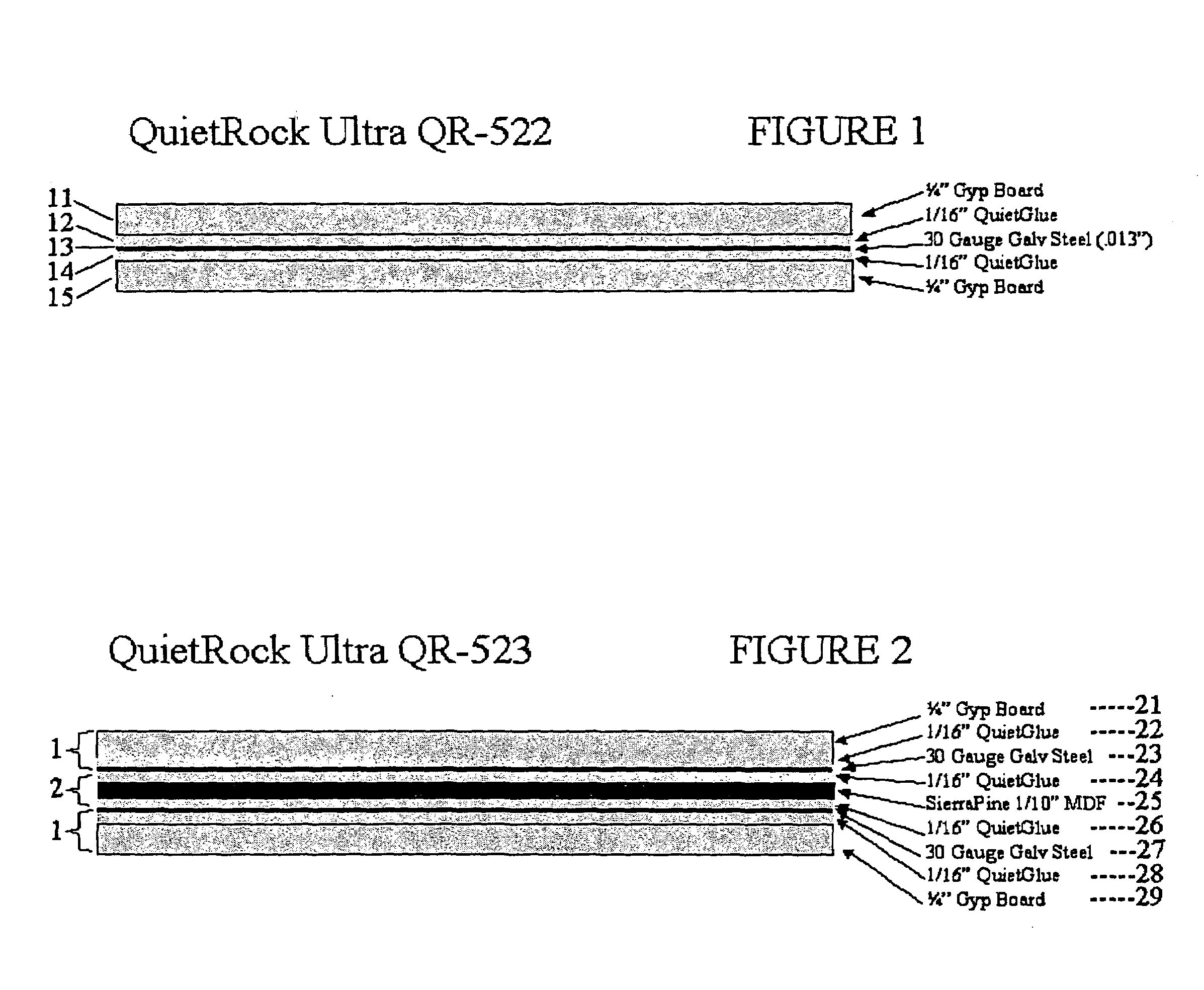 Acoustical sound proofing material and methods for manufacturing same