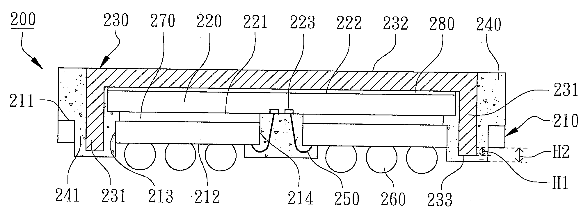 Thermally-enhanced multi-hole semiconductor package