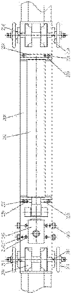 Stress-relieving device for seamless rails by using vibration method