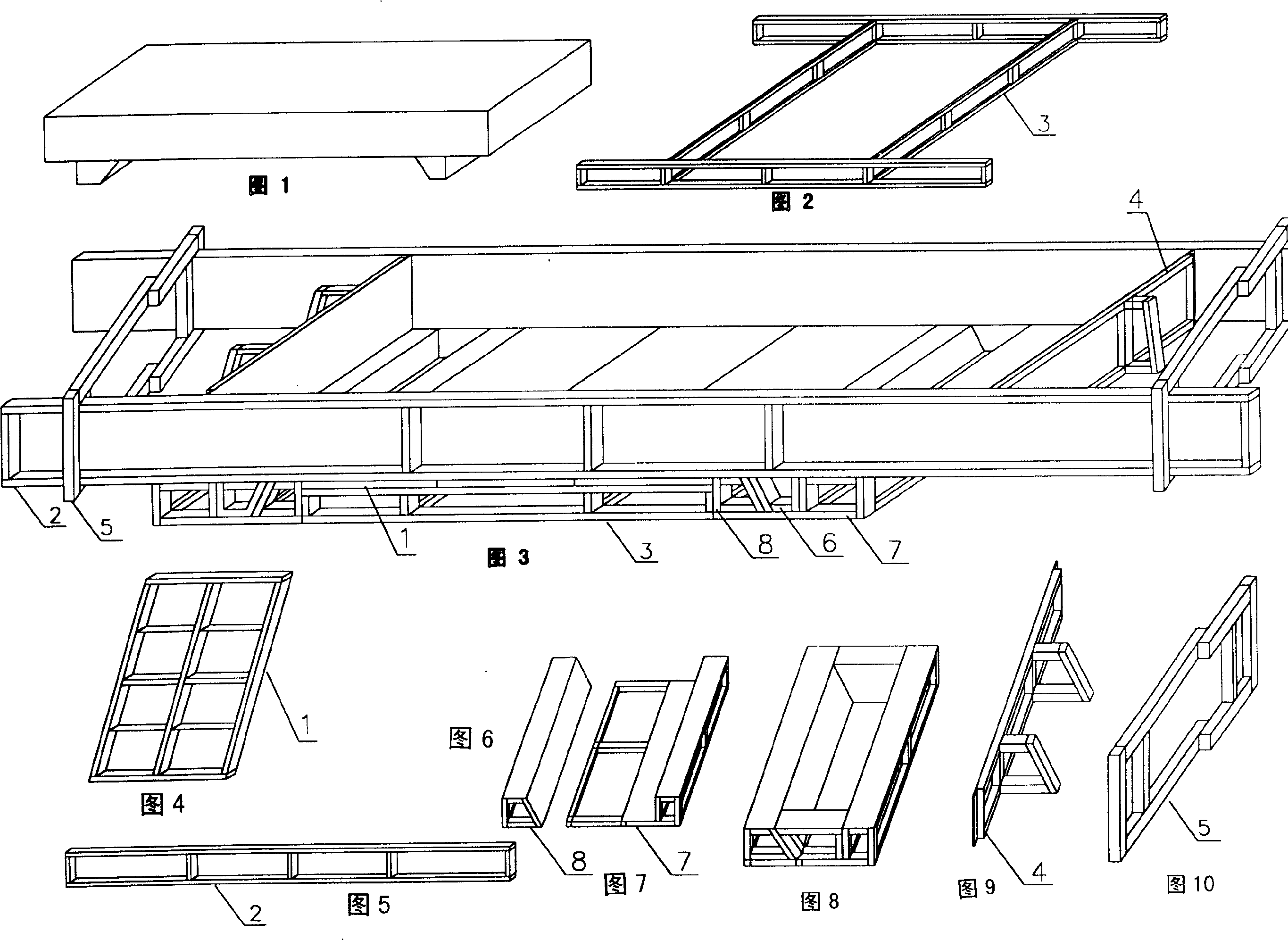 'n' shaped element mold for precasting reinforced concrete culvert