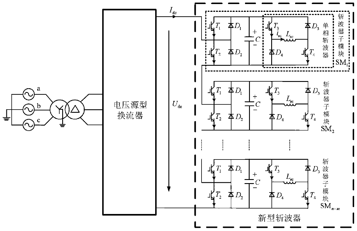 Voltage-sharing and current-sharing control method for chopper of superconducting magnetic energy storage system