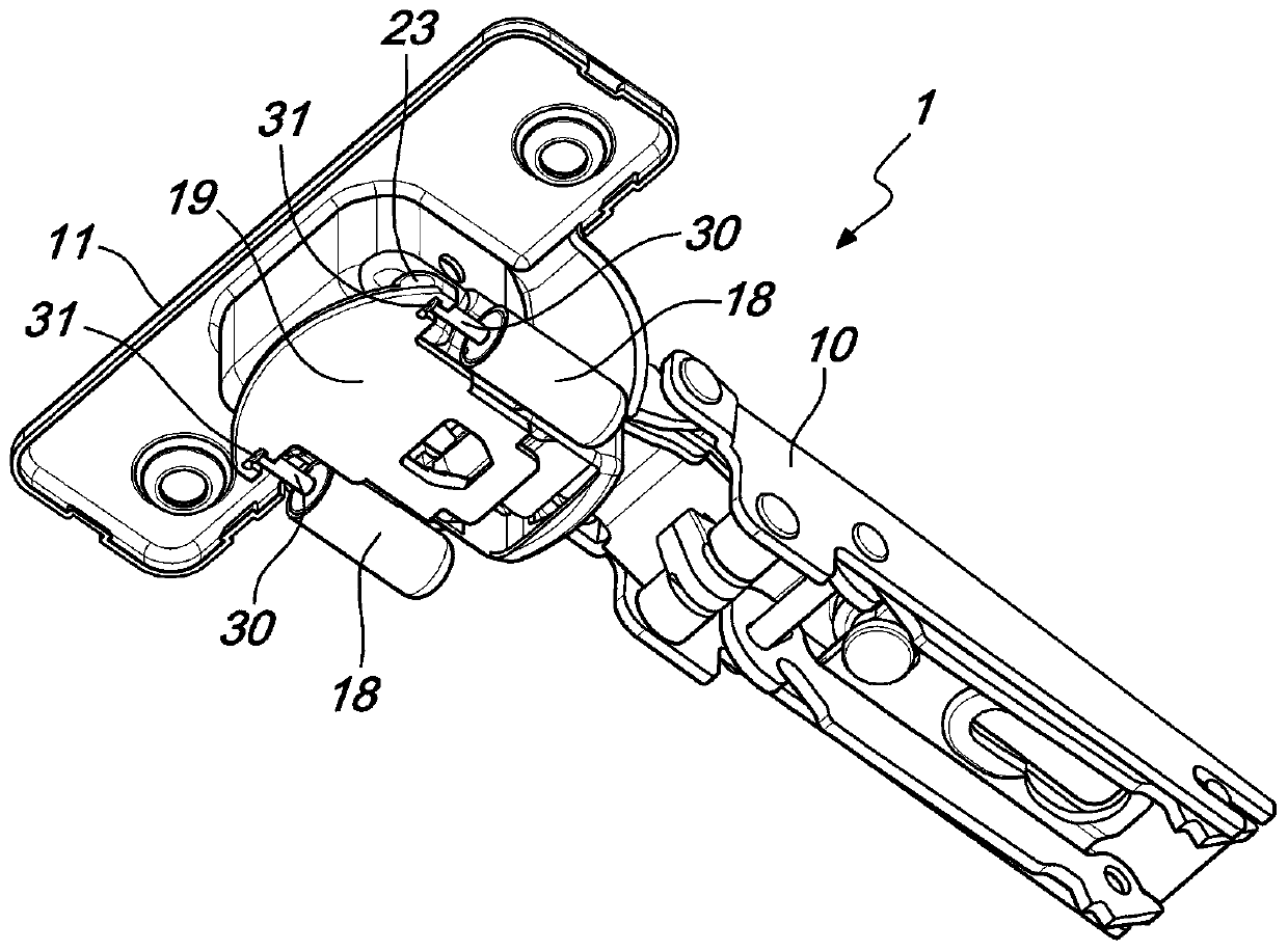 Reduction hinges for furniture