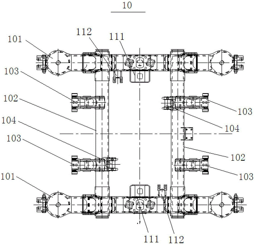 A railway freight car bogie