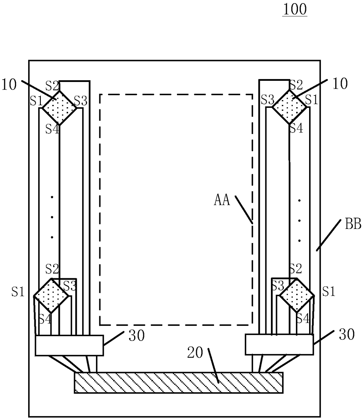 Touch substrate, touch display panel and touch display device