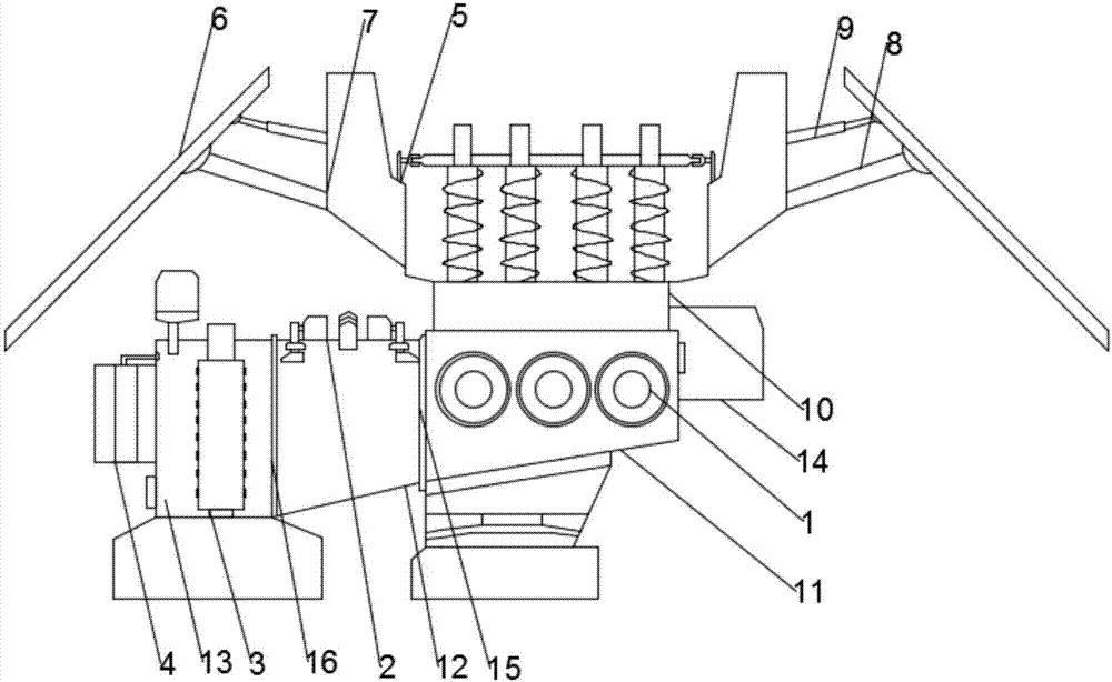 Traditional Chinese medicine residue multi-stage treatment device