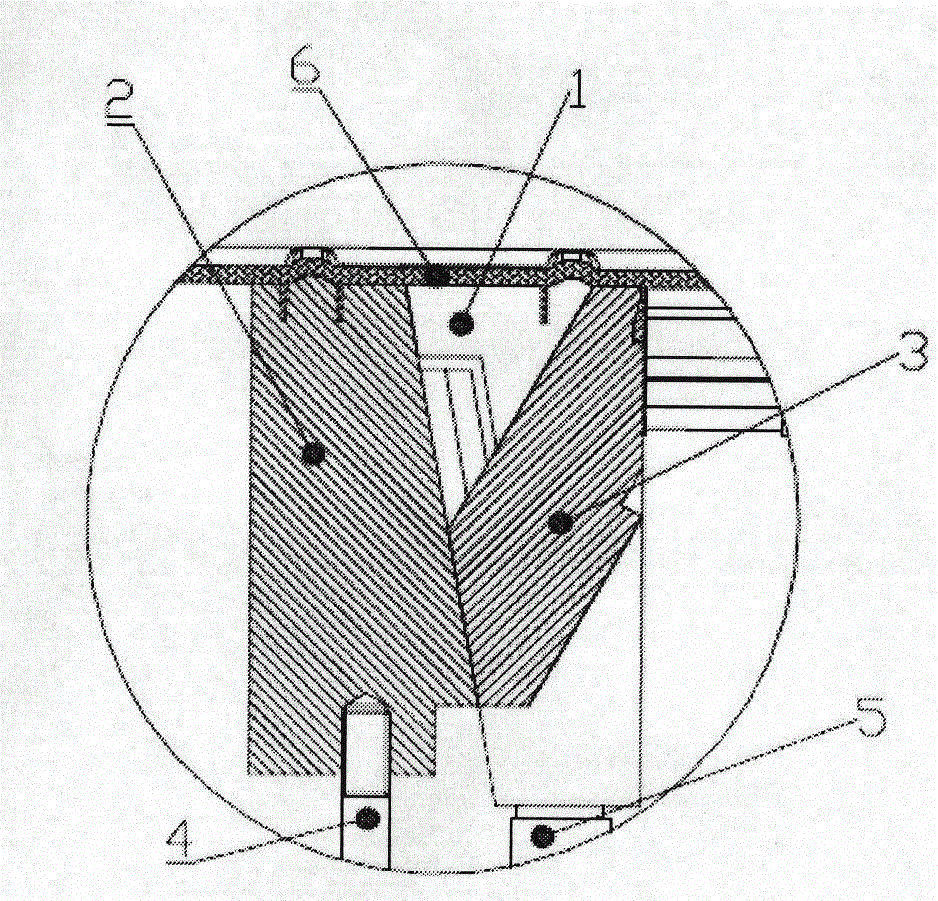 Apparatus for pulling core through ejecting block in small space