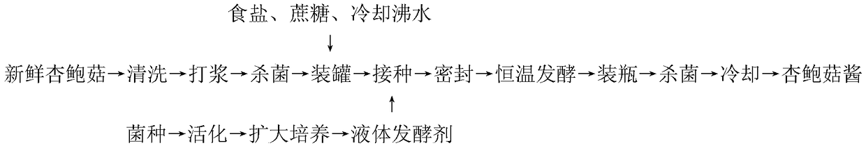 Lactic acid fermentation pleurotus eryngii sauce and making method thereof