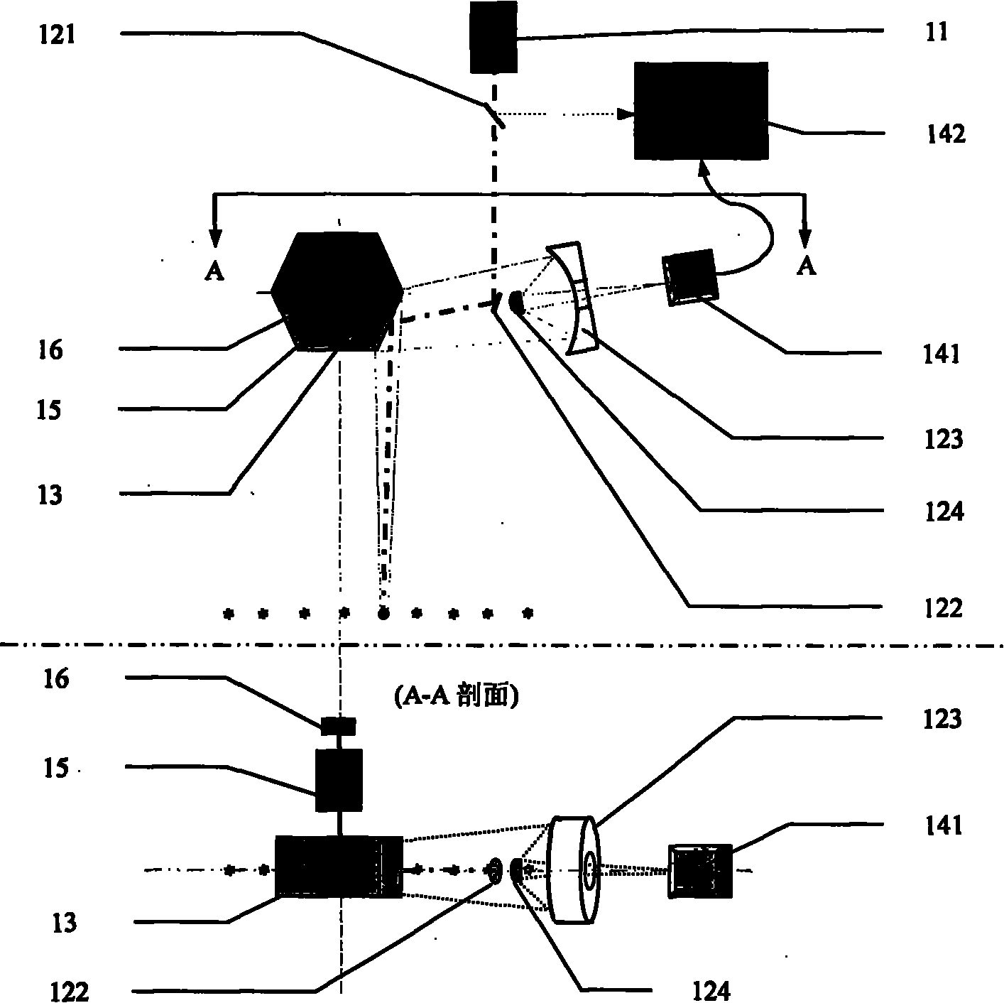 Method and device for real-time compensation of roll angle deviation of airborne laser radar