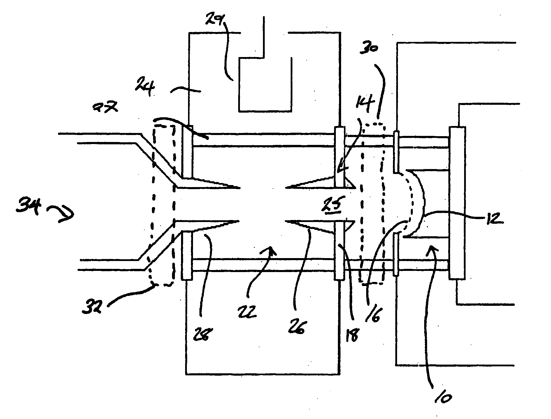 Magnetic assembly for a linear beam tube