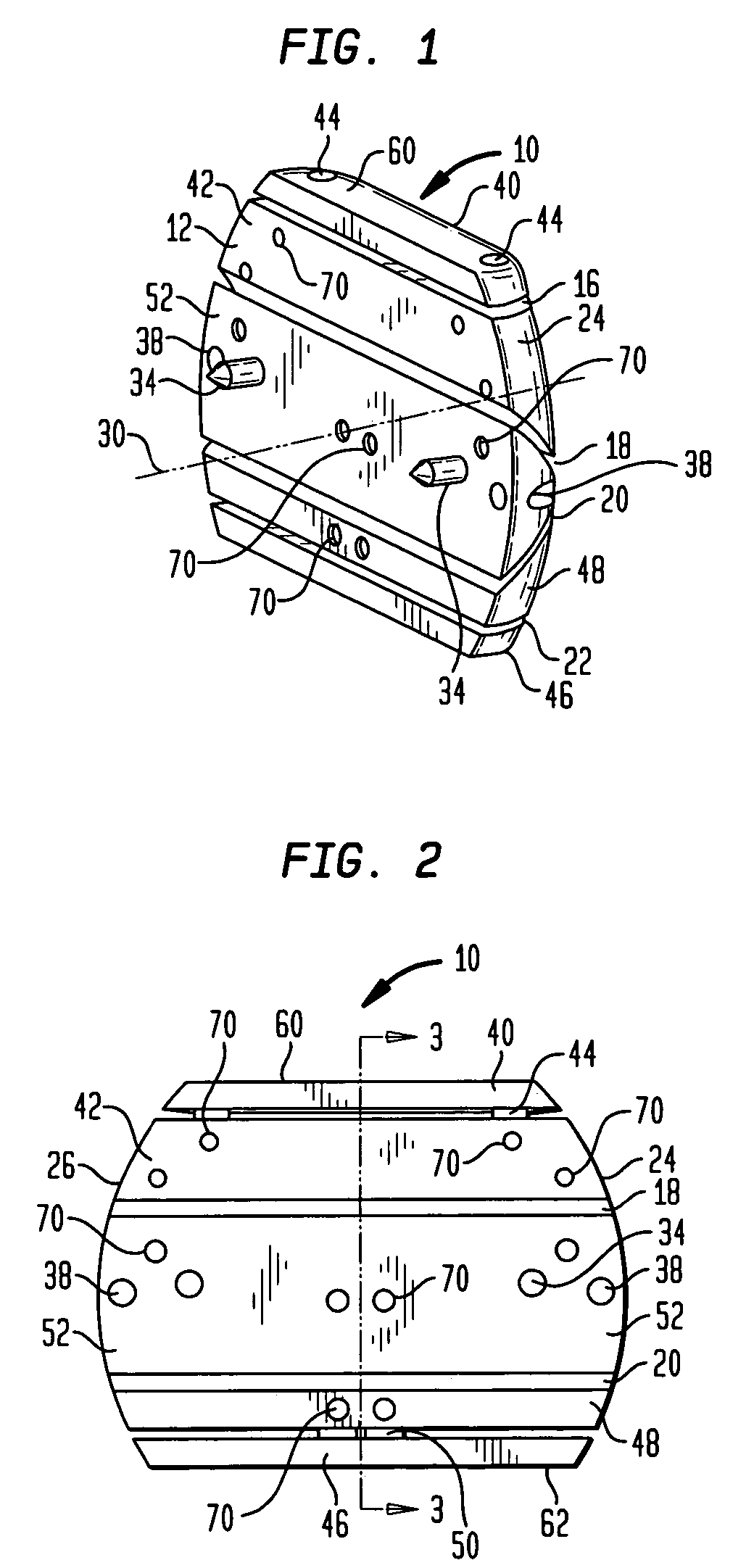 Bone shaped cutting block