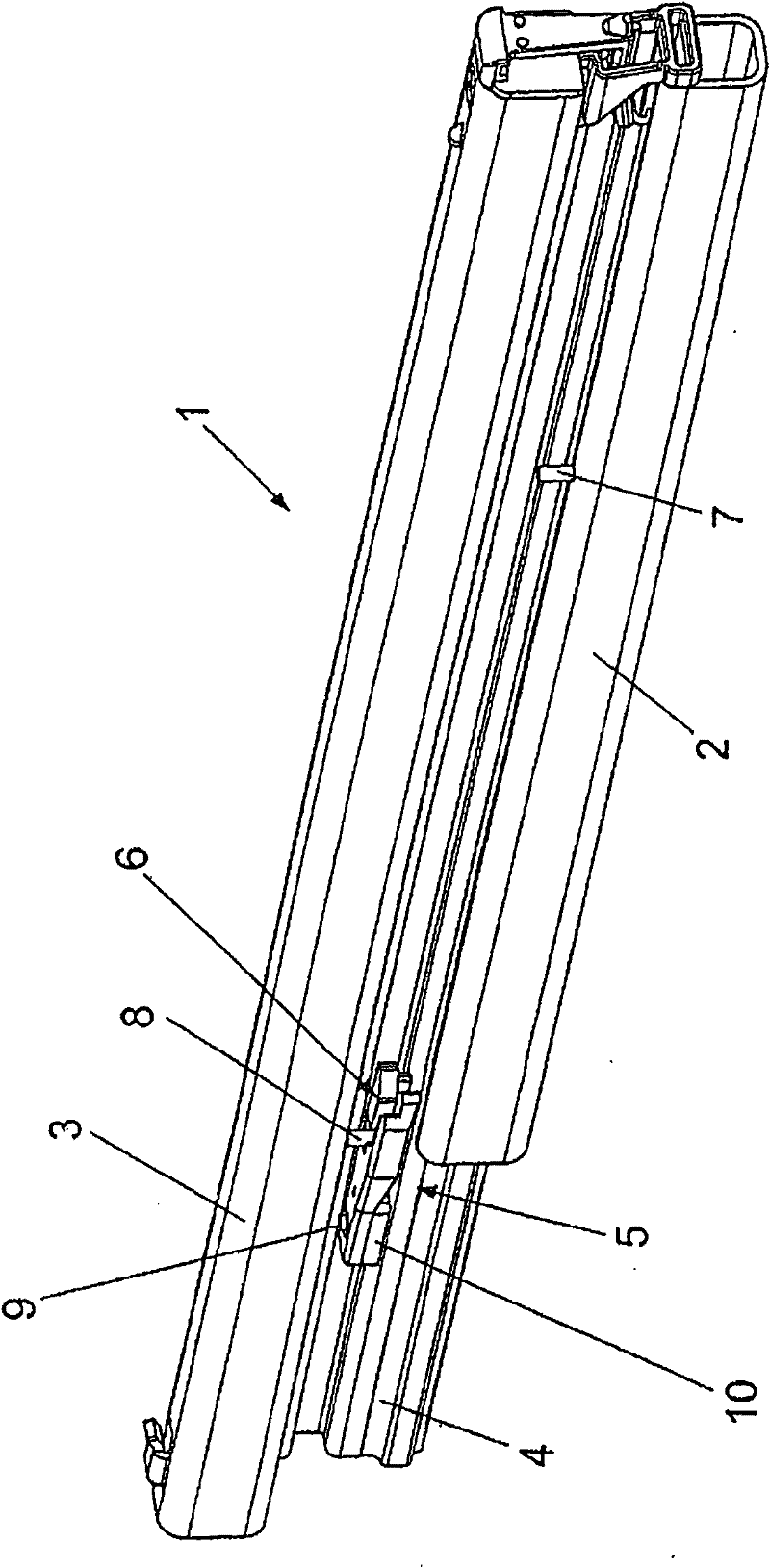 Telescopic rail