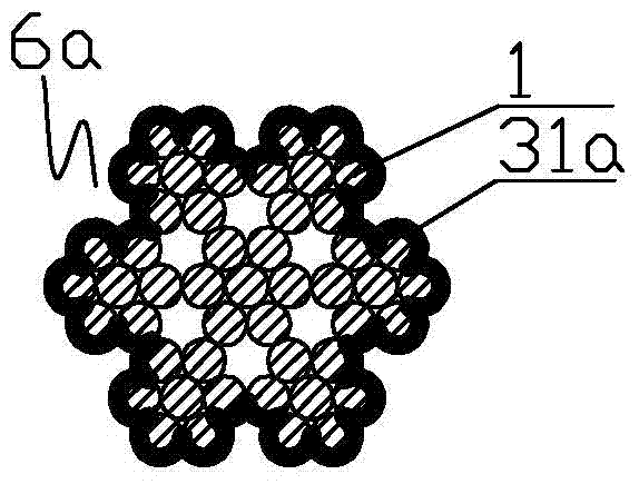 Steel strand cable with polyurea protective material on outer layer and manufacturing method thereof