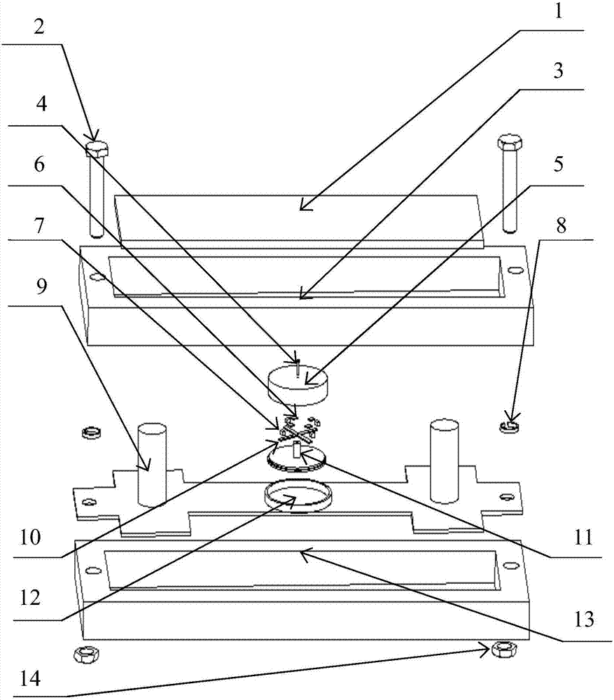 Piezoelectric double cross beam vehicle vibration detection device based on road surface