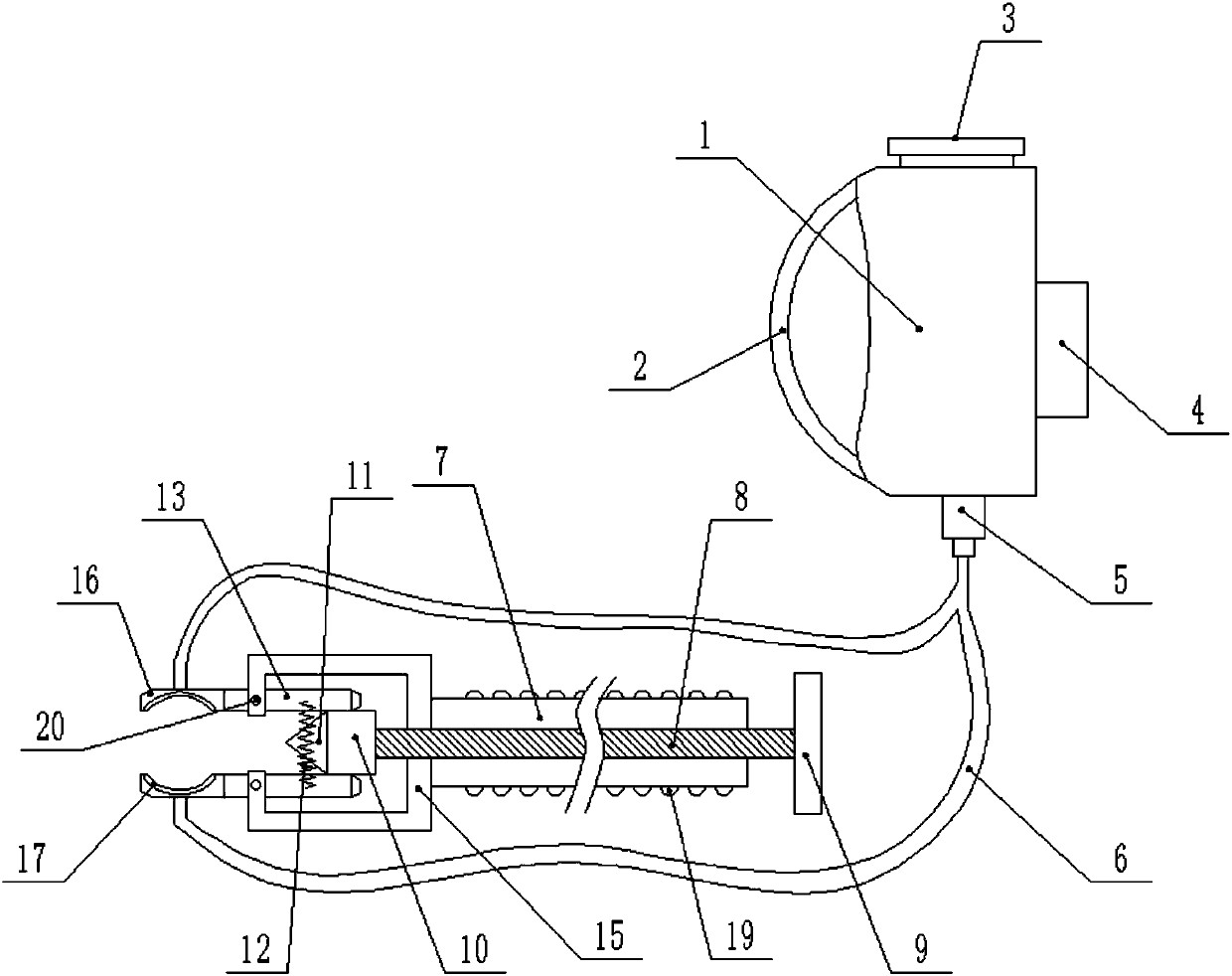 Rotary garden tree whitening device