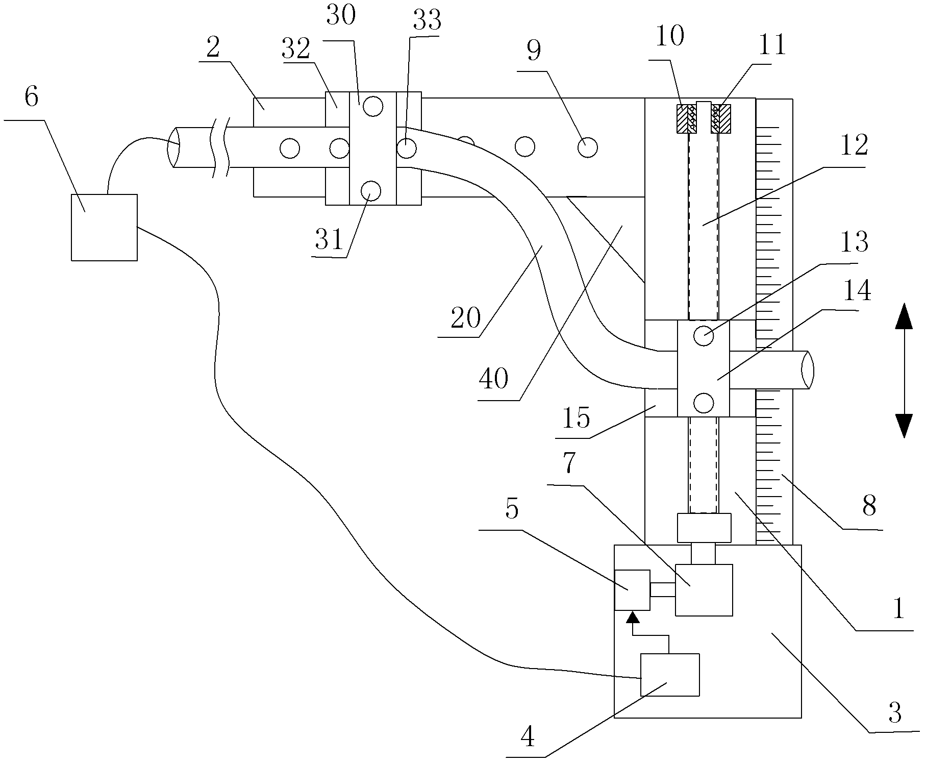 Calibration and testing device of landslide monitoring device