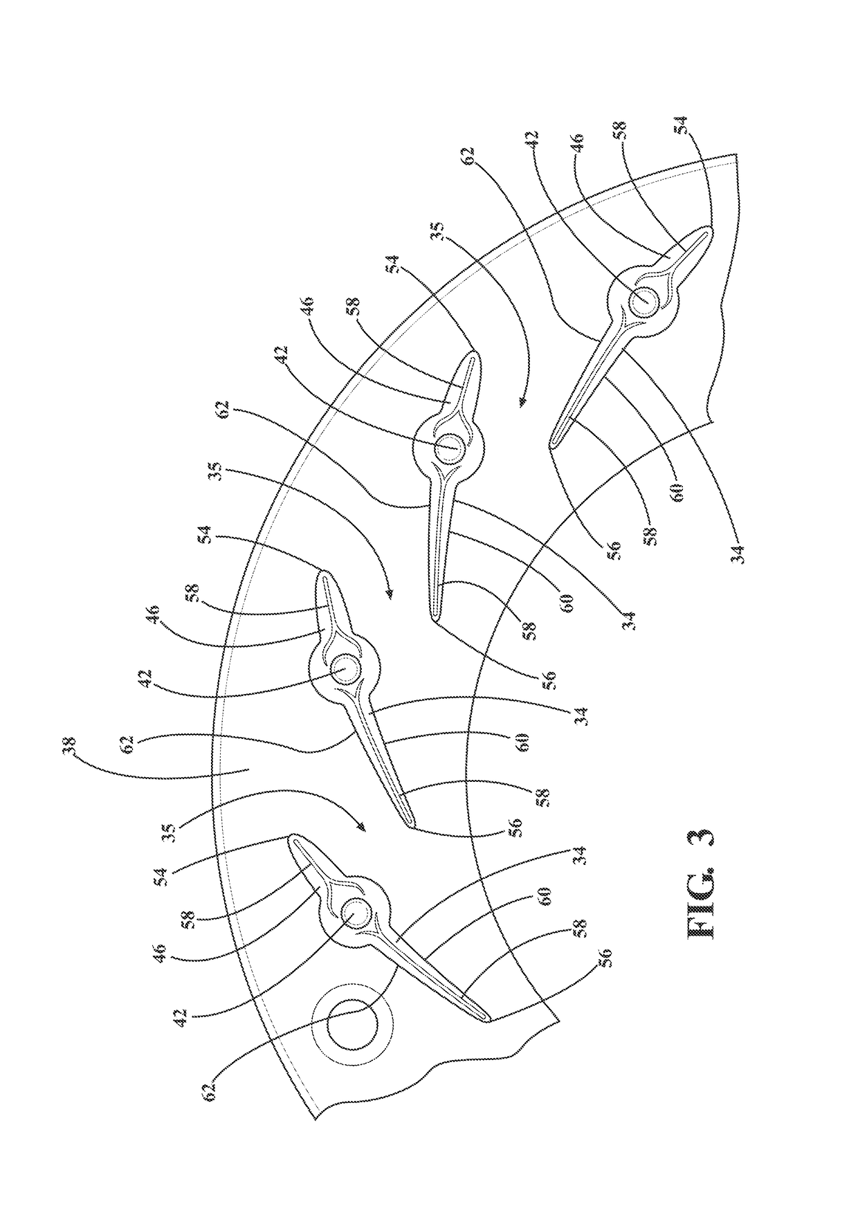 Turbocharger with variable turbine geometry having grooved guide vanes