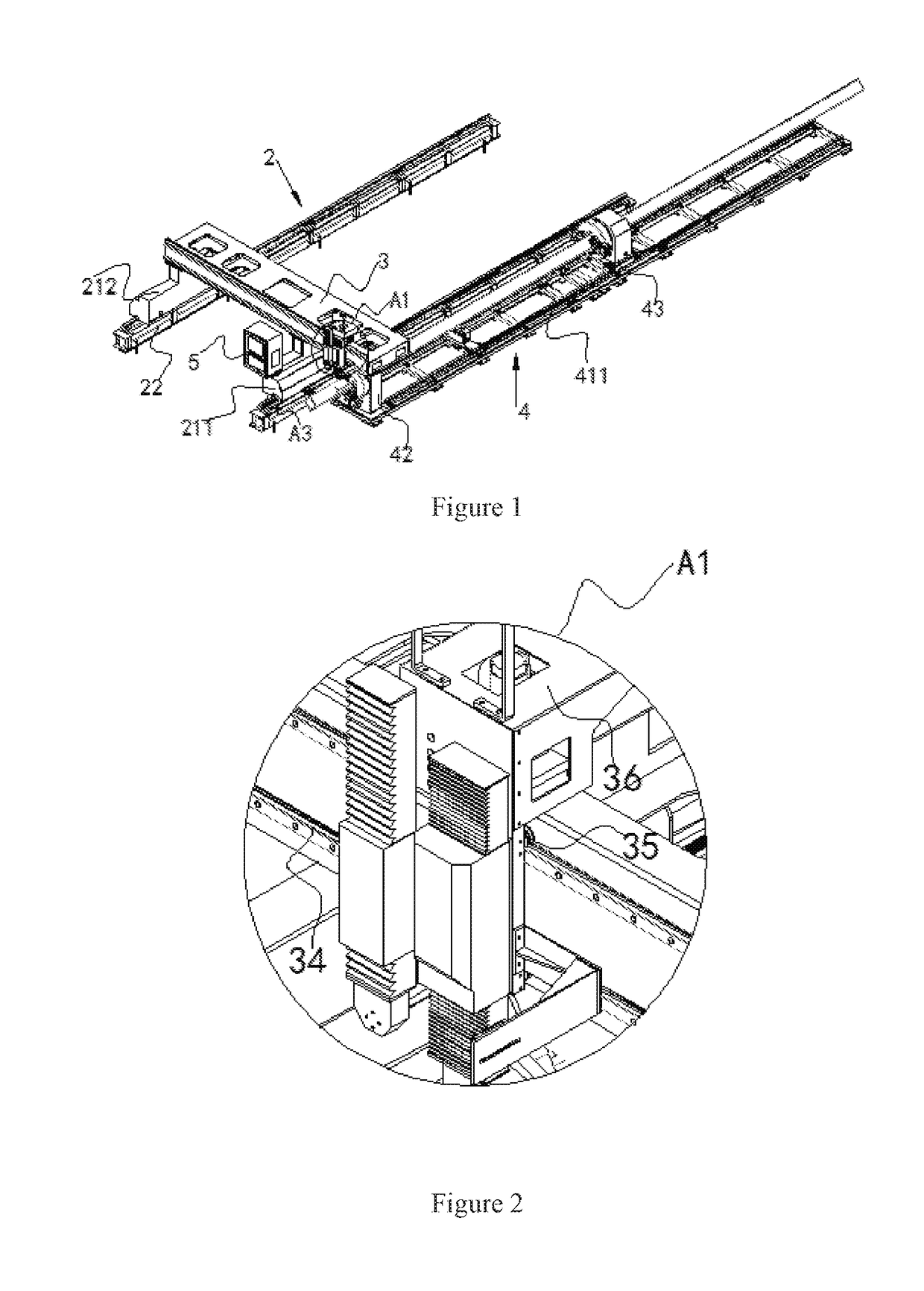 Gantry cutting machine for pipe and flat plate