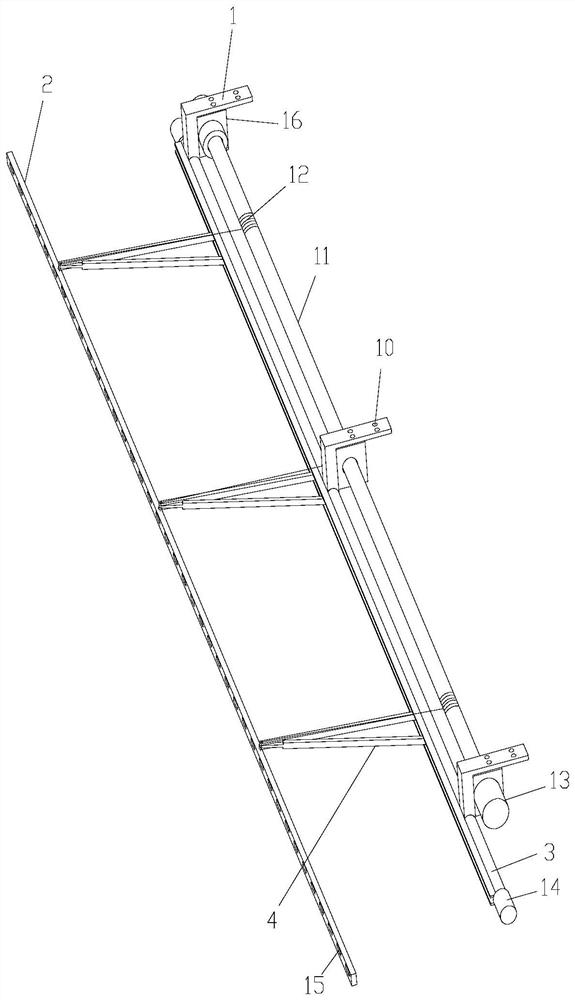 Clothes air-drying device capable of extending out of balcony