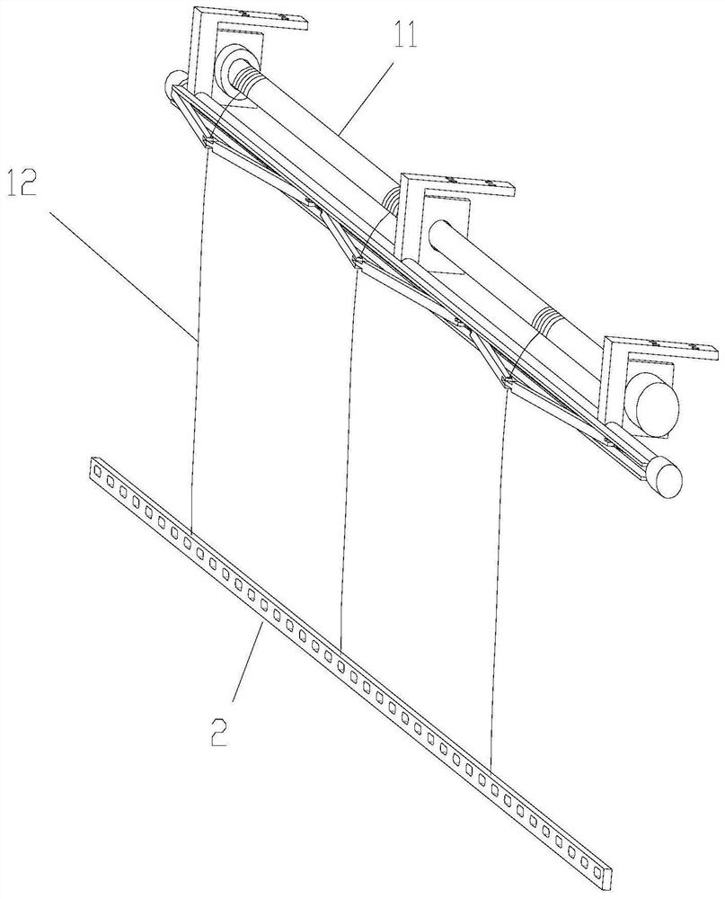 Clothes air-drying device capable of extending out of balcony