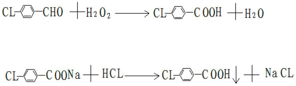 Method for extracting para-chlorobenzoic acid from ketene wastewater