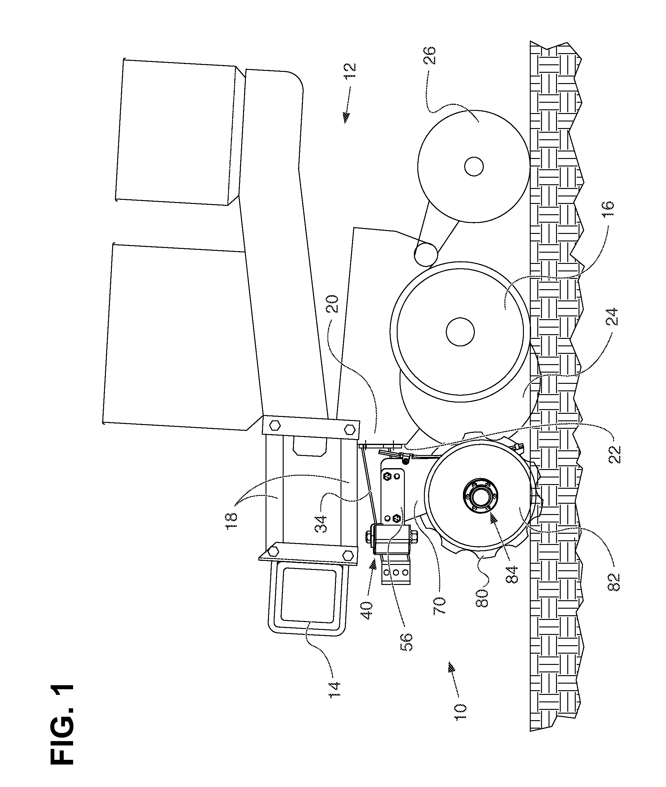 Row crop fertilizer applying apparatus