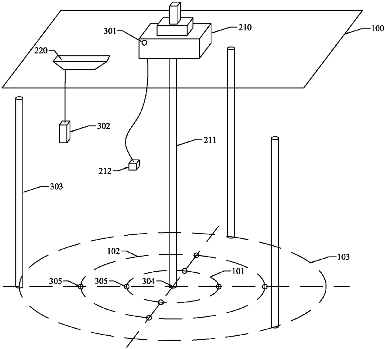 A marine natural gas hydrate development environment monitoring system and method