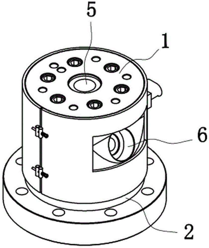 Distributor with circular outlet