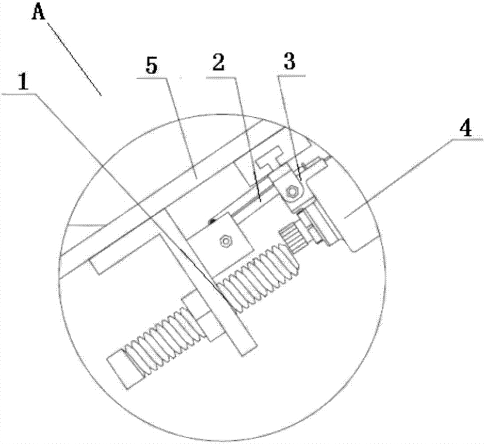 Device and method for testing upward rotation angle variable quantity of steering column