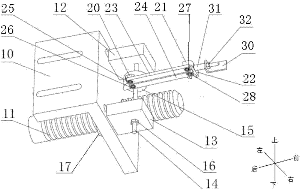 Device and method for testing upward rotation angle variable quantity of steering column