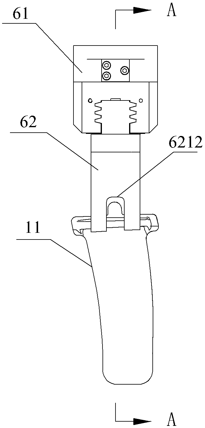 Apparatus for polishing aviation precision forging blade front trailing edge contour