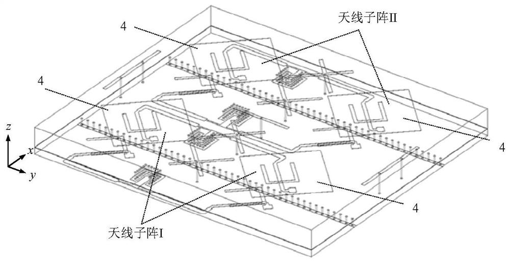 Dual-polarization high-isolation antenna array and communication equipment