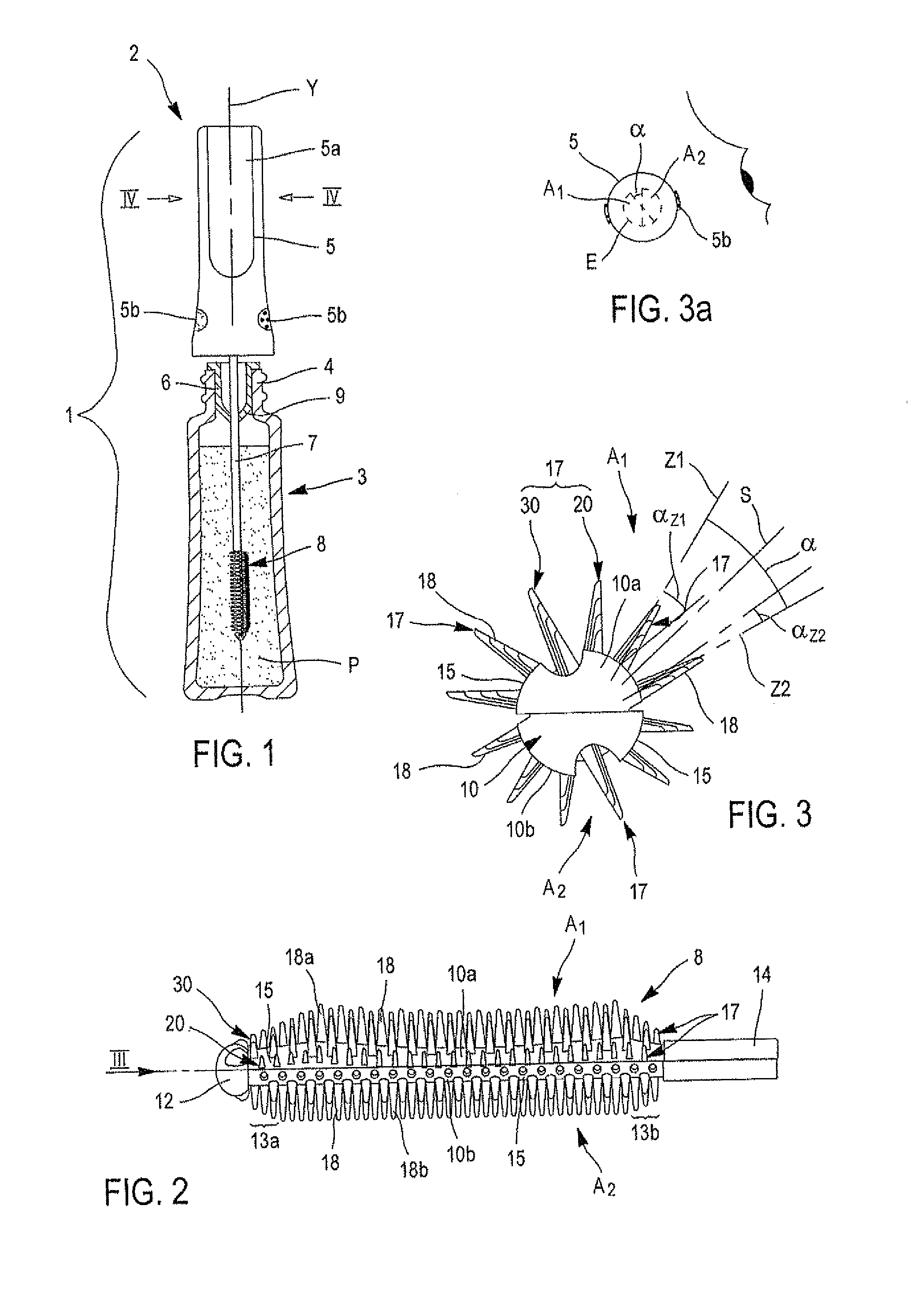 Applicator for applying a composition to keratinous materials