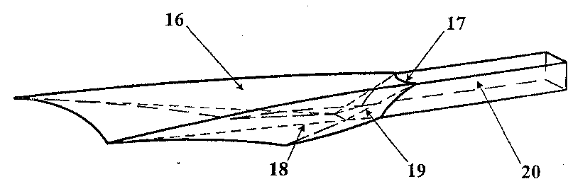 Internal waverider hypersonic inlet and design method based on random shock form