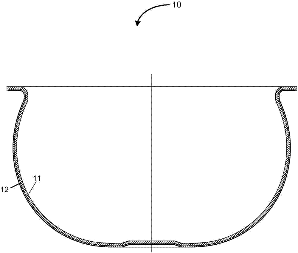 Inner pot used for cooking utensil, cooking utensil and method for manufacturing inner pot