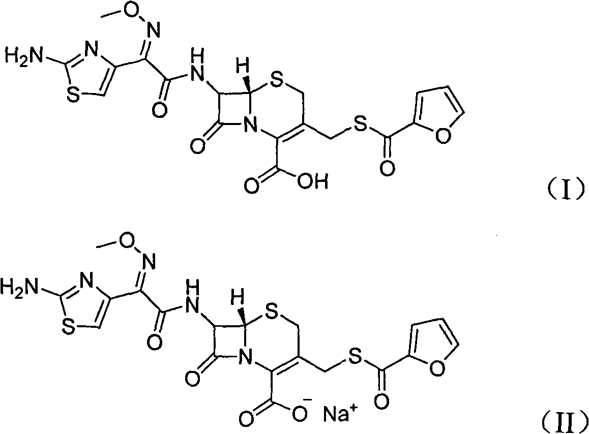 New preparation method of ceftiofur sodium