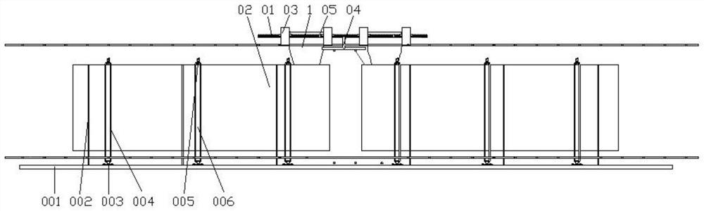 Inflation mandrel supporting structure convenient to disassemble and assemble